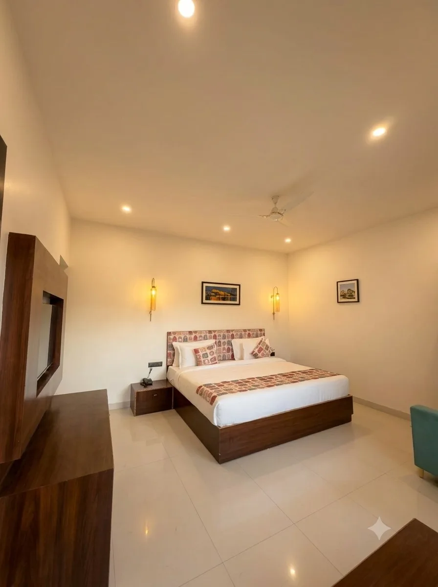 Mewar Resort Private Pool Villa bedroom view