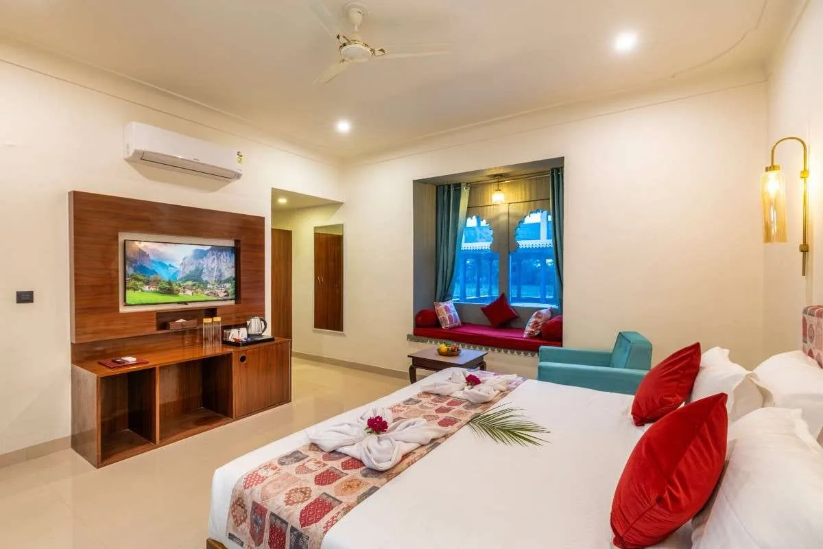 Mewar Resort Vintage Room seating nook